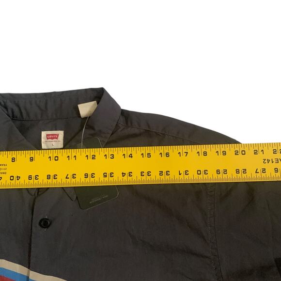 Levi's Men's Size L Woven Richmond Relaxed Fit Short Sleeve Button Up Shirt New - Picture 4 of 14